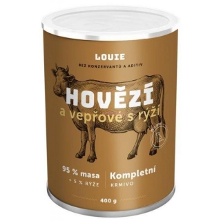 LOUIE Konzerva pro psy - hovězí 400 g