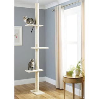 Škrábadlo do stropu Sisi pro mále kočky a koťata do 3kg, kremová